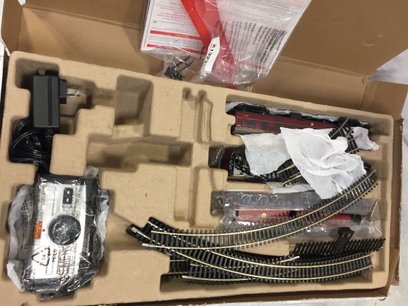 Photo 2 of Hornby Hobbies Warner Brother's Harry Potter Hogwarts Express Electric Model Train Set HO Track with US Power Supply R1234M, Red & Black