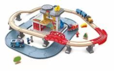 Photo 1 of Hape Emergency Services HQ 2 In 1 Police and Fire Station Complete Play Toy Set