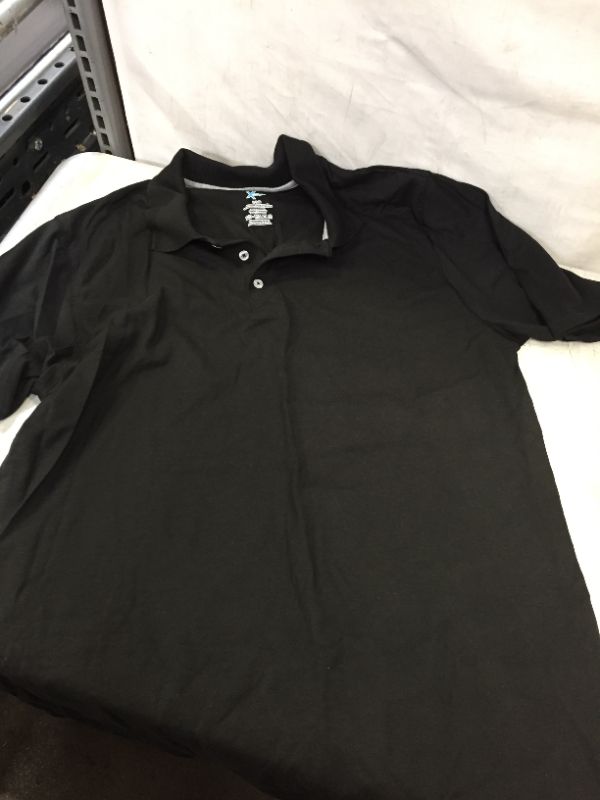 Photo 1 of HANES COLLAR SHORT SLEEVE SHIRT BLACK
SIZE LARGE