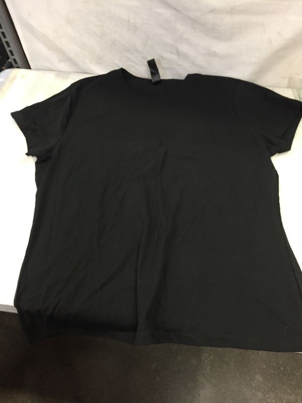 Photo 2 of 2 PCK BLACK WOMENS SHIRTS HANES SIZE XL AND JMS XL