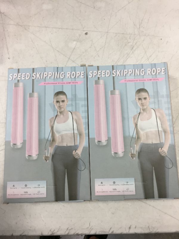 Photo 2 of 2 pack - Jump Rope, Weighted Handle Workout Jumping Rope for Fitness Exercise Boxing, Skipping Rope for Adults, Men, Women, Kids, Girls
