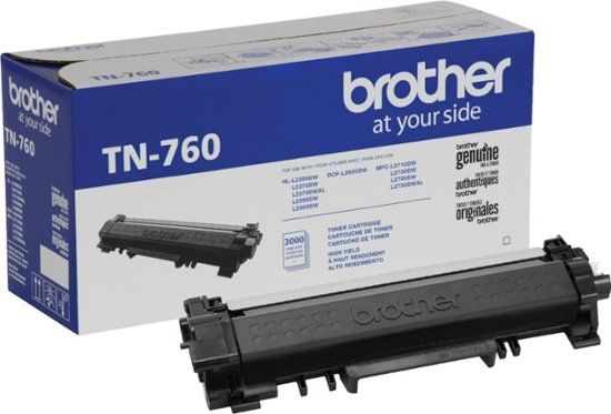 Photo 1 of Brother - TN760 High-Yield Toner Cartridge - Black
