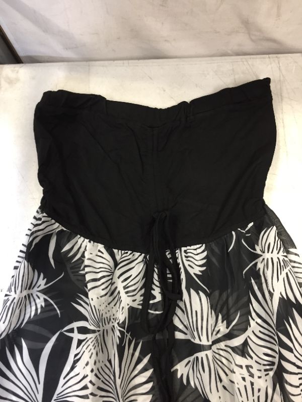 Photo 2 of Womens SMALL Summer, beach dress black, white Strapless