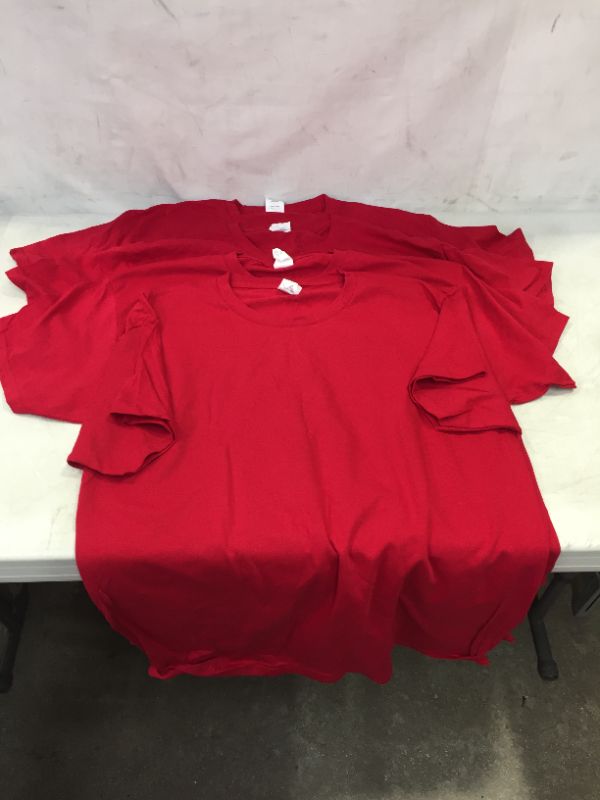 Photo 1 of 4 pack Mens Red T Shirts LG