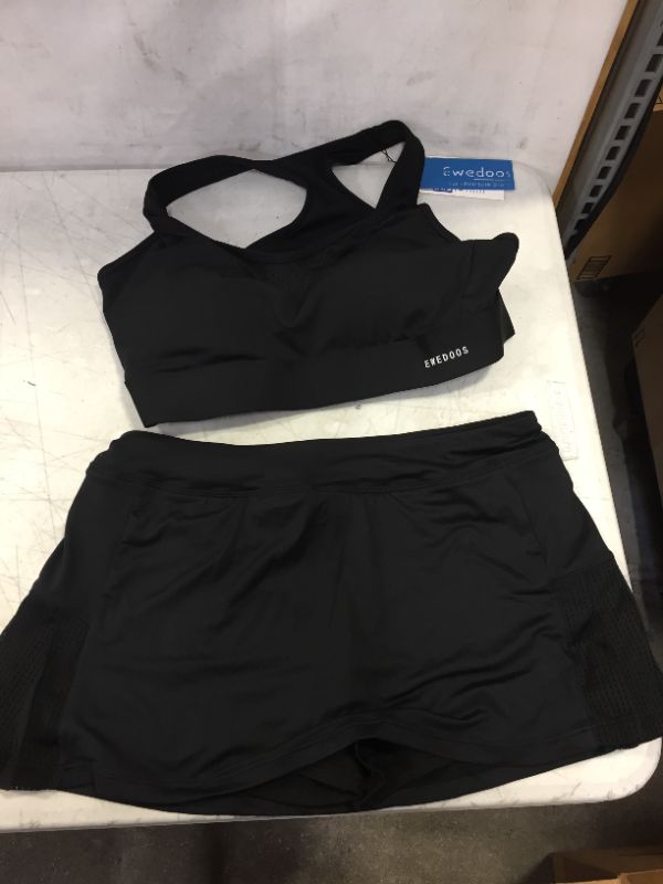 Photo 1 of 2 pack - Womens XL Clothing, bra and bottoms Black SOLD AS IS