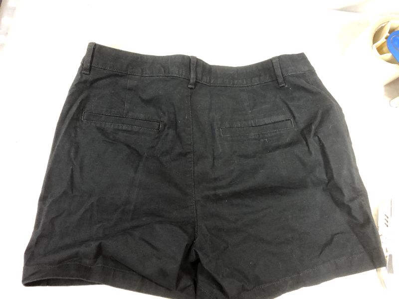 Photo 2 of Amazon Essentials chino shorts black sz 14 