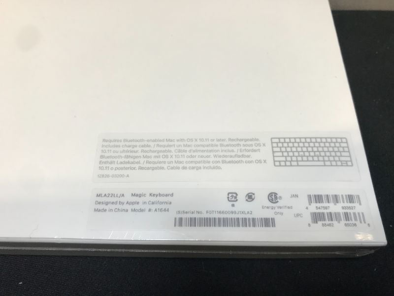 Photo 1 of Apple Magic Wireless Bluetooth Scissor-Switch Keyboard MLA22LL/A---New Sealed Box---- 