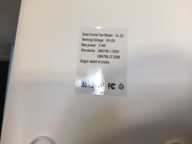 Photo 1 of Hoepaid Portable Air Conditioner - Portable USB AC Drive 3 Speed ??Ice Fan with 2 Crystal Ice Box | Small room outdoor office air conditioner refrigerator
