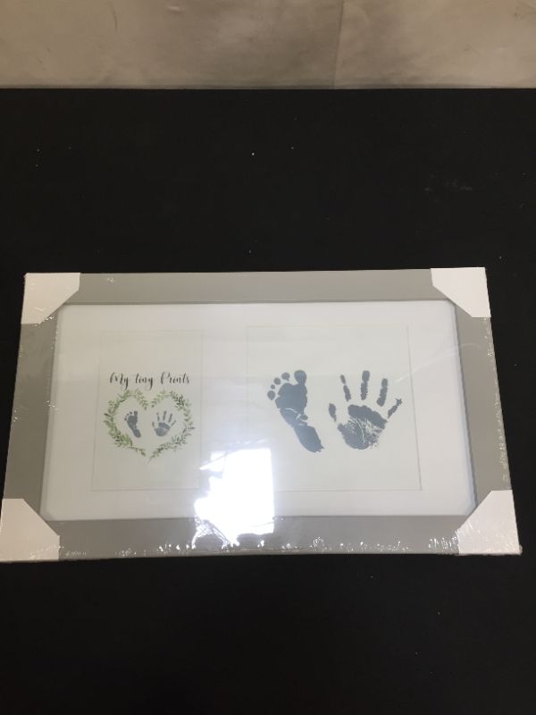 Photo 1 of Baby Handprint And Footprint Frame Baby Keepsake