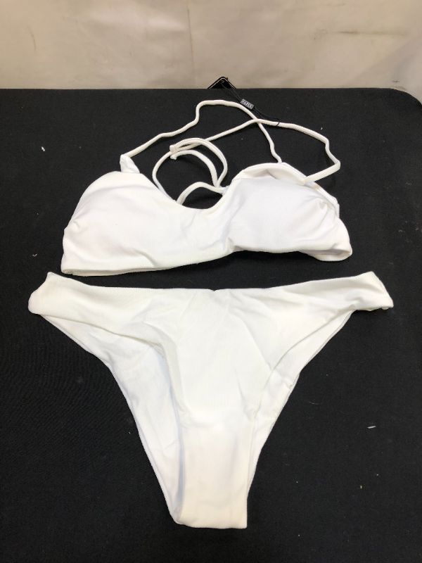 Photo 1 of 2 Piece Swimsuit White Size 8