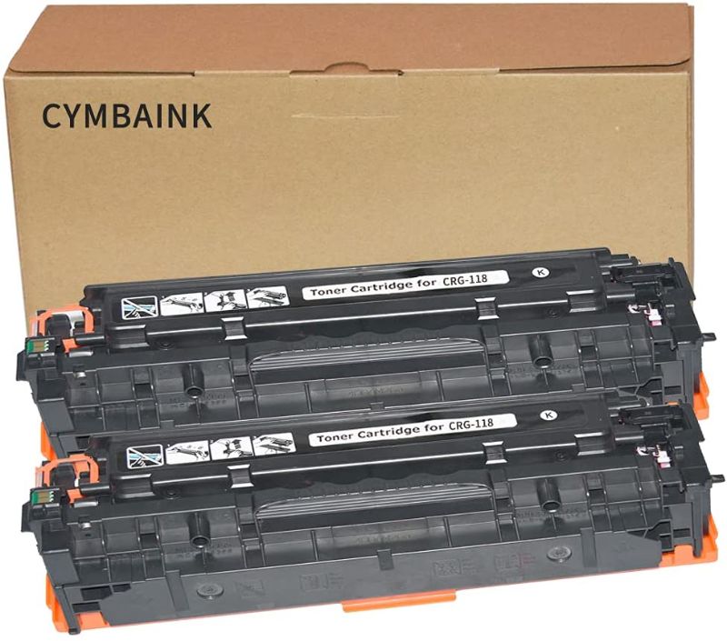 Photo 1 of Remanufactured Toner Cartridge Replacement for Canon 118 CC530A CC531A CC532A CC533A HP 304A CRG 118 to use with MF726Cdw, MF729Cdw, MF8580Cdw, LBP7660Cdn Printer (2 Black, 2PACK)
