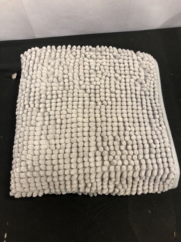 Photo 1 of Bathroom Rugs,Soft and Fluffy Non-Slip Bathroom Carpet,Machine Washable, Quick-Drying Bath Mat, (31x20 inch Gray)
