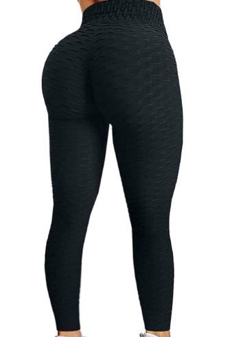 Photo 1 of  Leggings for Women Butt Lift Bubble Yoga Pants High Waist Fitness Stretch Tights SIZE SMALL