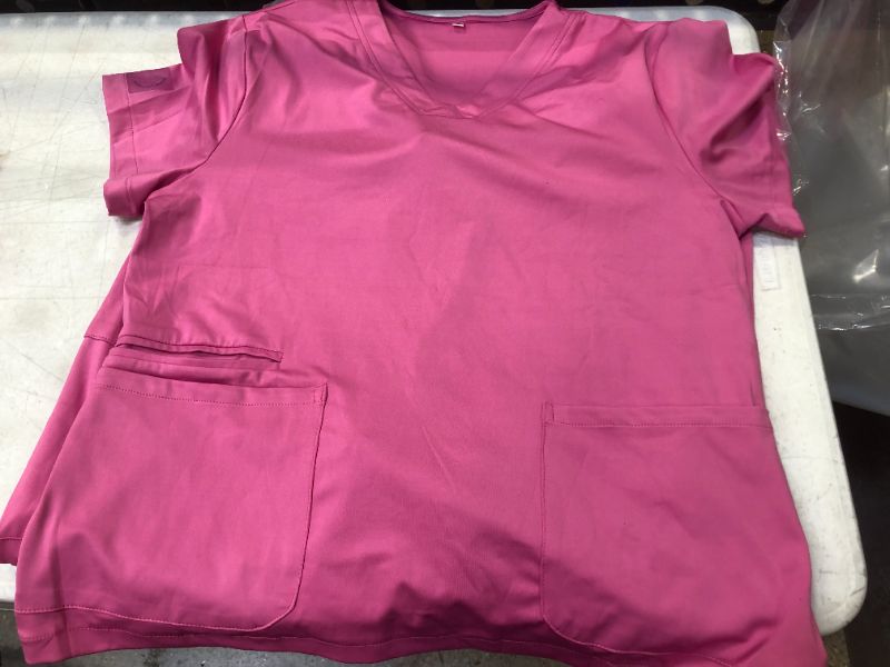 Photo 3 of 2pck Size L Women's Comfy, Stylish 2pc Scrubs PINK