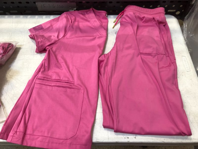 Photo 1 of 2pck Size L Women's Comfy, Stylish 2pc Scrubs PINK