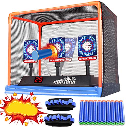 Photo 1 of EC VISION Electronic Digital Target,New Version Auto Reset Intelligent Light Sound Effect Shooting Scoring Targets with 20 Pcs Refill Darts and 2 Hand Wrist Bands Gift
