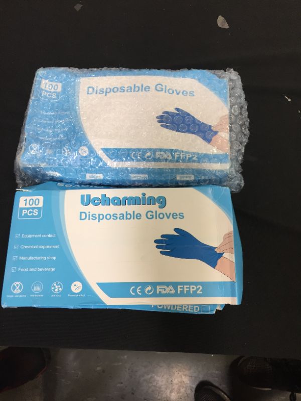 Photo 1 of 200pc Blue Disposable Gloves - SIZE S
