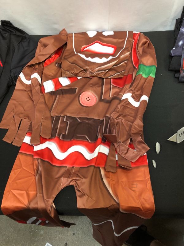 Photo 1 of 1 PIECE GINGER BREAD MAN COSTUME LARGE 