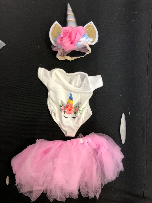 Photo 1 of 3PK 3PC UNICORN DOLL CLOTHING SET