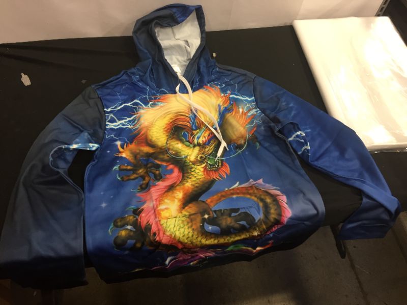 Photo 1 of DRAGON ART LONG SLEEVE HOODIE SIZE SMALL