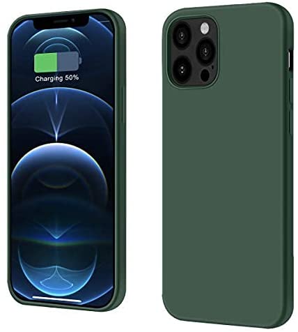 Photo 1 of  Compatible with iPhone 12 Case,Designed for iPhone 12 Case 6.1 inch(2021),Liquid Silicone Gel Rubber Full Body Protection Shockproof Drop Protection Case (Forest Green)