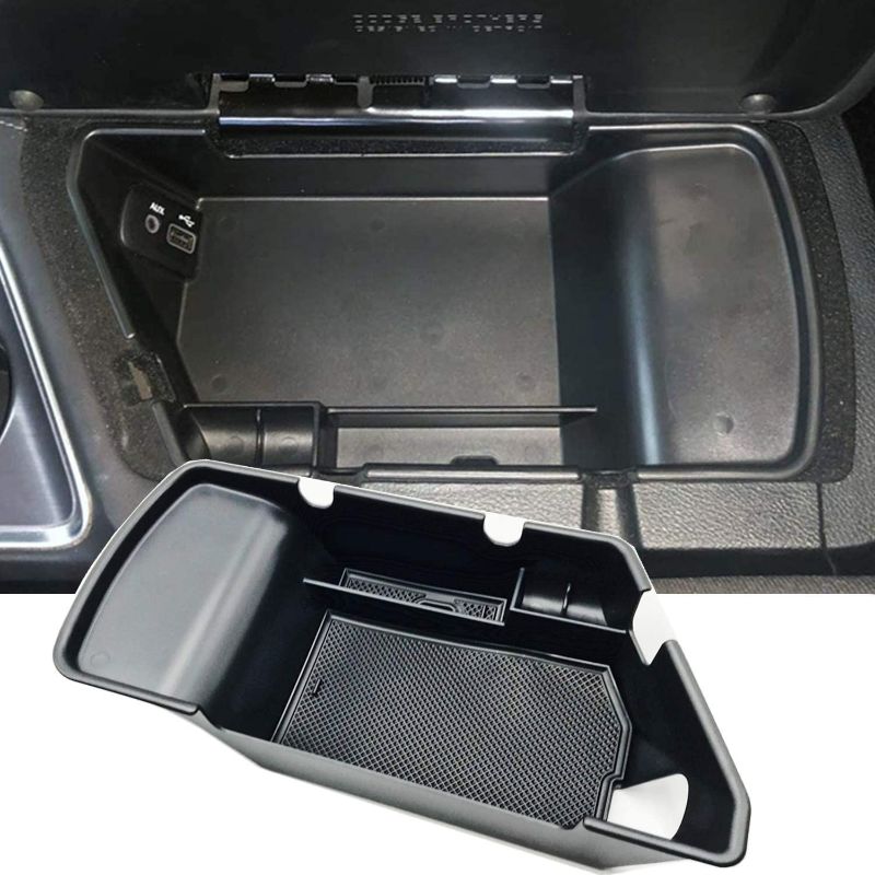 Photo 1 of JOJOMARK Compatible with 2019 Dodge Challenger Accessories Center Console Tray Organizer Armrest Box Secondary Storage Compatible with 2015 2016 2017 2018 2019 Dodge Challenger
