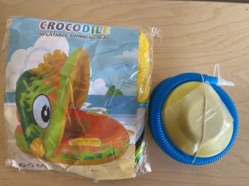 Photo 1 of FEBBI BABY SWIMMING CROCODILE FLOATER COMES WITH A PUMP