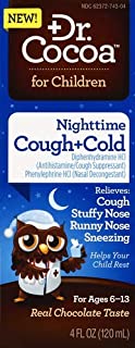 Photo 1 of  Dr. Cocoa Cough and Cold Medicine for Kids, Nighttime Formula, Real Chocolate Taste, 4 Fluid Ounce
4 Fl Oz (Pack of 1)
EXP 05/2021