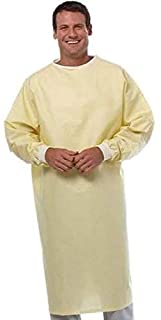 Photo 1 of 6-PACK Medgear Unisex Isolation Gown Reusable/Washable (Yellow)