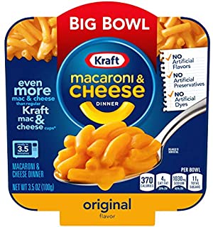 Photo 1 of -6 pack Kraft Original Macaroni & Cheese Easy Microwavable Big Bowl Dinner (3.5 oz Tray)