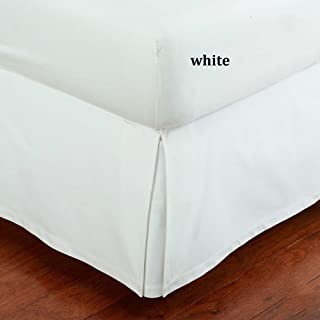 Photo 1 of Basic Boxspring Cover -White -60 x80 inches Not Fitted or Elastic-Fits over Box Spring and Flaps Fall and Cover Box Spring