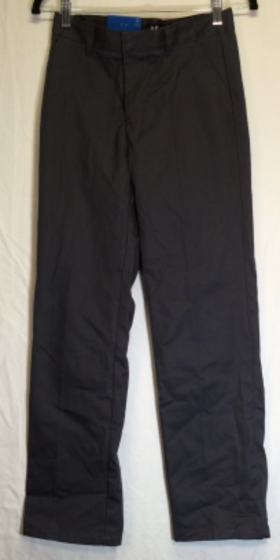 Photo 1 of Boys Pants by French Toast- Relaxed Fit Twill Pant-Adjustable-Color Dark Grey- Size 14