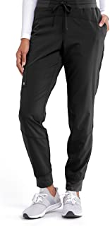 Photo 1 of BARCO ONE - Women's Boost Jogger Pant, Mid-Rise Medical Scrub Pant w/ 4-Way Stretch Fabric & 3 Pockets-Black- Size XL