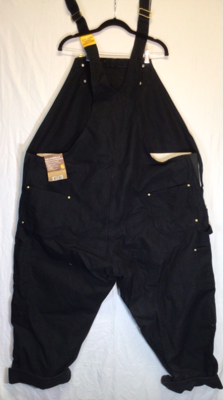 Photo 3 of Carhartt Men's Relaxed Fit Duck Bib Overall- Black- Size 54 x 30 inches