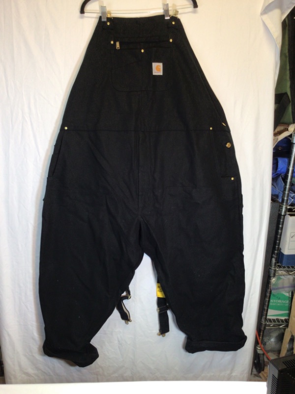 Photo 5 of Carhartt Men's Relaxed Fit Duck Bib Overall- Black- Size 54 x 30 inches