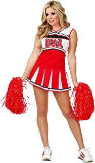 Photo 1 of Cheerleader USA Adult Costume - Small Red and White- Size Medium 8-10