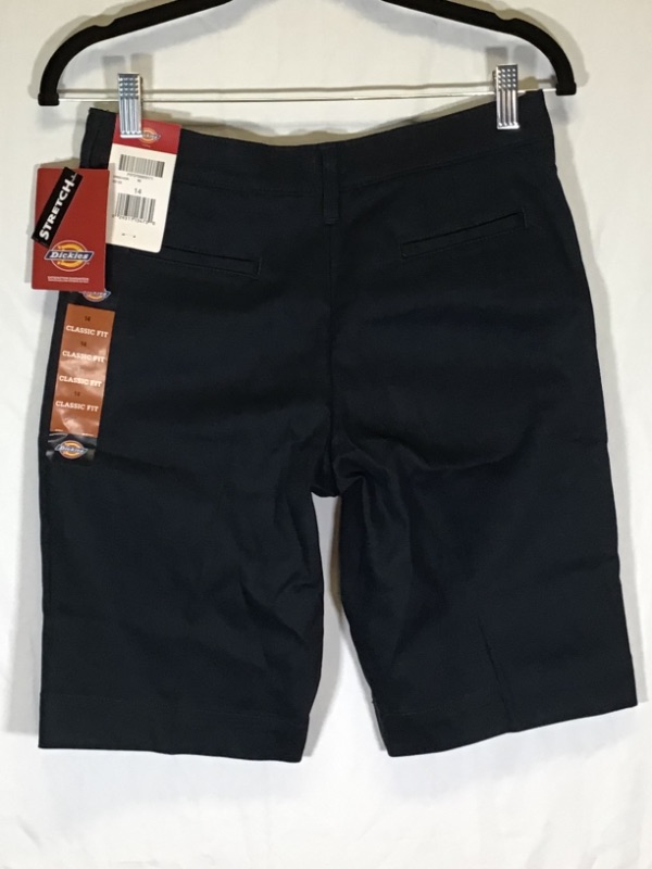 Photo 3 of Dickies Girls' Stretch Bermuda Short-Classic Fit- Size 14- Black