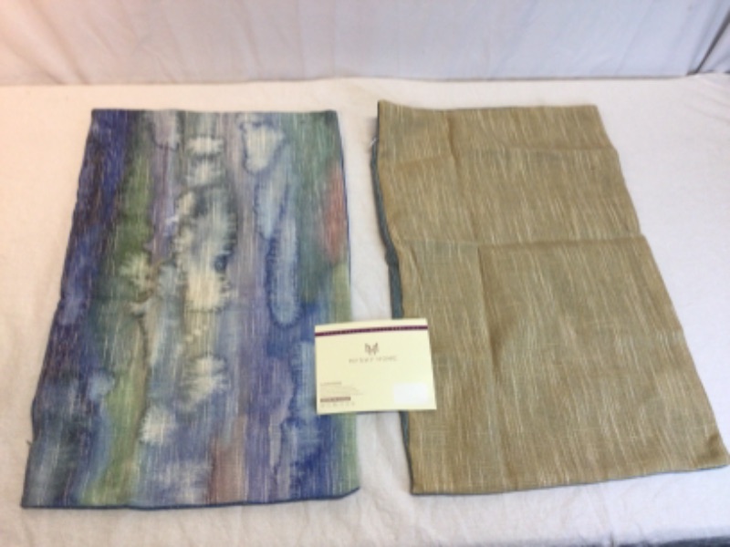Photo 1 of 3 packages- Each Package is a Pair of My Sky Home Couch Pillow Covers- 12 x 19 - Blue, Green,Tie Dye 