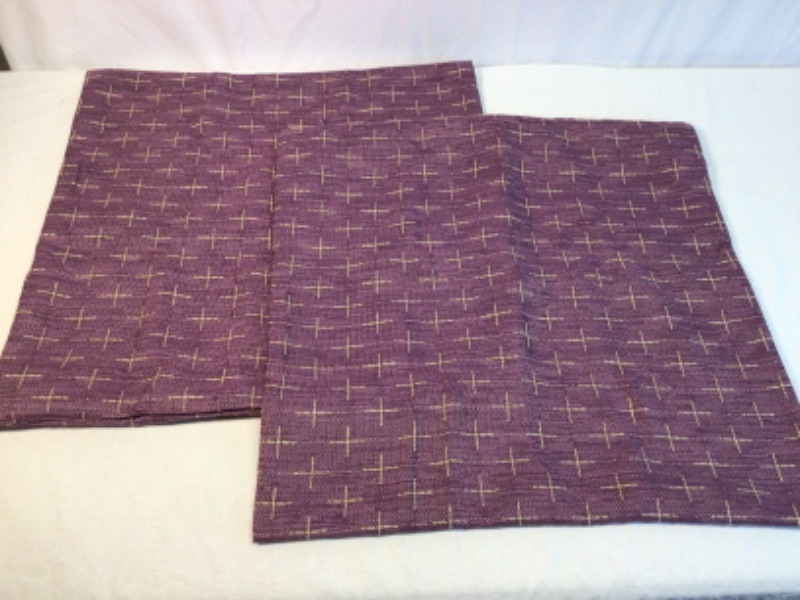 Photo 1 of 2 Pack Couch Pillow Cushion Covers- Purple- 17 x 17