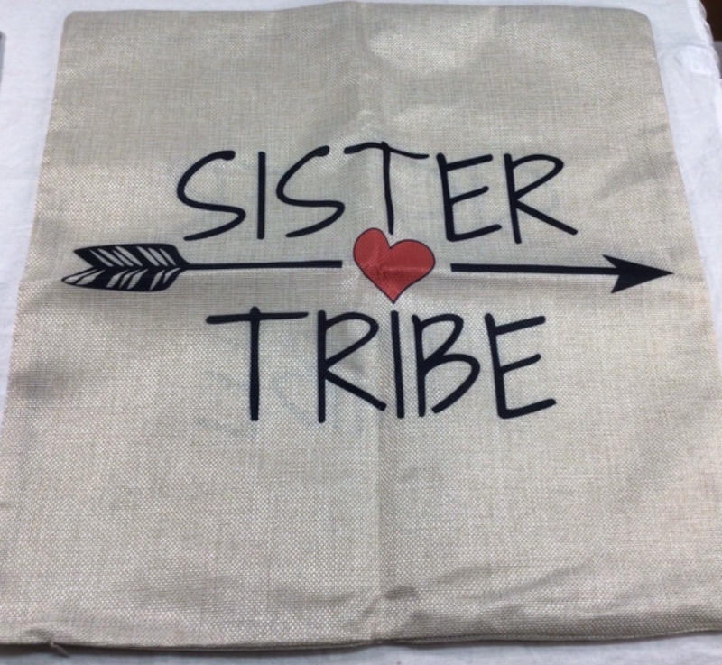 Photo 2 of 2 Pack- Couch Pillow Cover- 17 x 17 -Sisters Themed