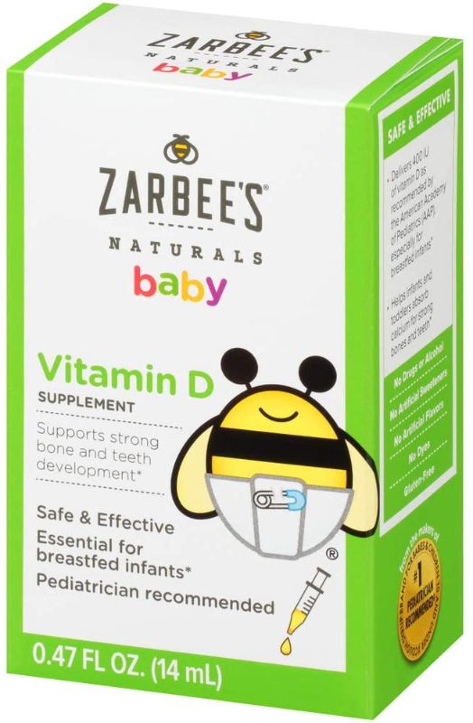 Photo 1 of 4 Pack-Zarbee's Naturals Baby Vitamin D Supplement, 0.47 Ounce Bottle