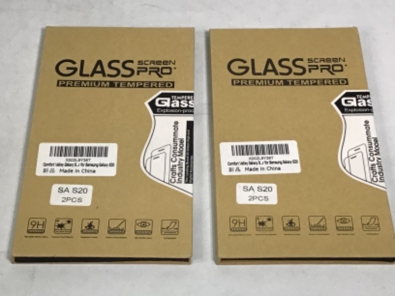 Photo 2 of 2-Boxes-Glass Screen Pro Premium Tempered Glass for Samsung Galaxy S20- 2 Pcs per Box