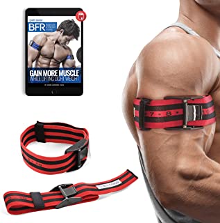 Photo 1 of Blood Flow Restriction Bands-BFR Bands PRO X? Blood Flow Restriction Bands - Set of 2 Occlusion Training Straps w/ Pinch-Free Buckle - Arms & Legs Workout for Men and Women, 2” Wide