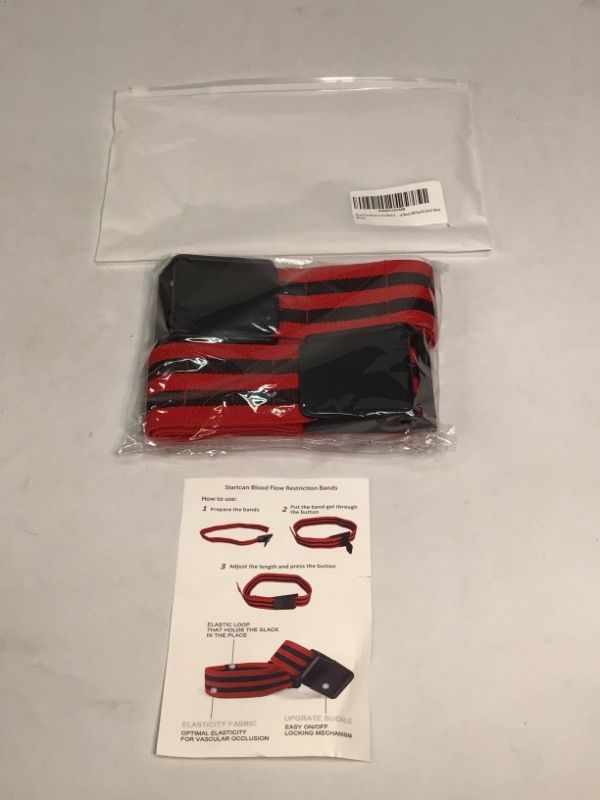 Photo 2 of Blood Flow Restriction Bands-BFR Bands PRO X? Blood Flow Restriction Bands - Set of 2 Occlusion Training Straps w/ Pinch-Free Buckle - Arms & Legs Workout for Men and Women, 2” Wide