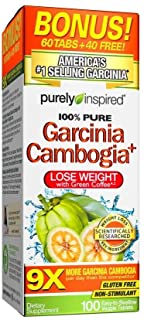 Photo 1 of 2 Boxes-Garcinia Cambogia Weight Loss Pills for Women & Men | Purely Inspired 100% Pure Garcinia Cambogia | Green Coffee Bean Extract & ACV | Weight Loss Supplement Pills | Weight Loss Products | 100 Pills per Box