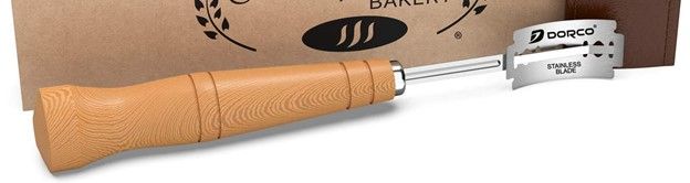 Photo 3 of 2 Boxes-Premium Hand Crafted Bread Lame for Dough Scoring Knife, Lame Bread Tool for Sourdough Bread Slashing with 5 Blades Included with Replacement with Authentic Leather Protector Cover