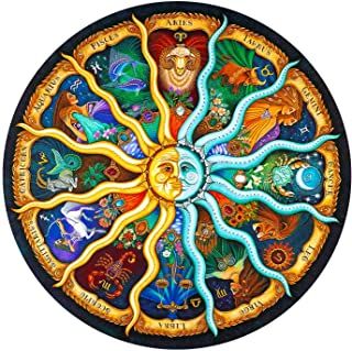 Photo 1 of 5 Pack--Zodiac Jigsaw Puzzle by  Ingooood-for Adults 500 Pieces- Imagination Series- Zodiac Horoscope Puzzle 