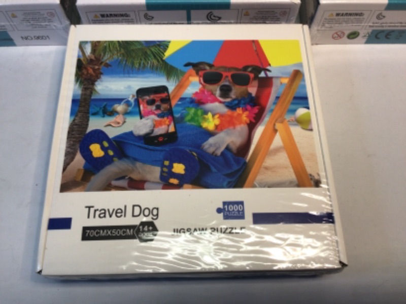 Photo 5 of 5 Pack Jigsaw Puzzles--4 Zodiac Jigsaw Puzzle by  Ingooood-for Adults 500 Pieces AND One Jigsaw Puzzle TRAVEL DOG 1000 Pieces