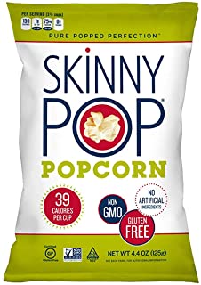 Photo 1 of 6 Bags-SkinnyPop Orignal Popcorn, 4.4oz Grocery Size Bags, Skinny Pop, Healthy Popcorn Snacks, Gluten Free