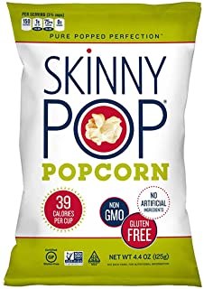 Photo 1 of 5 Pack-SkinnyPop Original Popcorn, 4.4oz Grocery Size Bags, Skinny Pop, Healthy Popcorn Snacks, Gluten Free